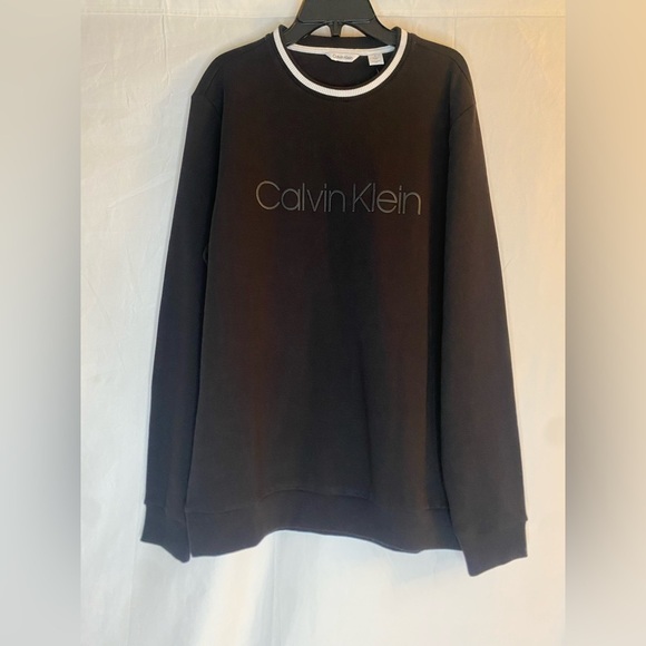 Calvin Klein men long sleeve black sweatshirt size M - Picture 3 of 6